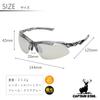 Солнцезащитные очки Captain Stag Polarized PC Smoke Flash для мужчин, пластик, зеркальные, CSP-S007-1