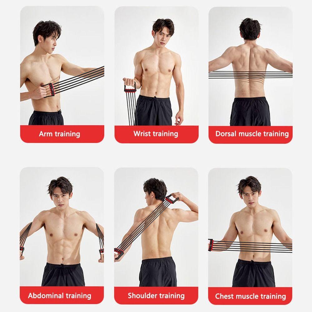 Эспандер для груди Тренировка мышц Резиновые эластичные ленты Puller Латексный эспандер для груди Тренажерный зал