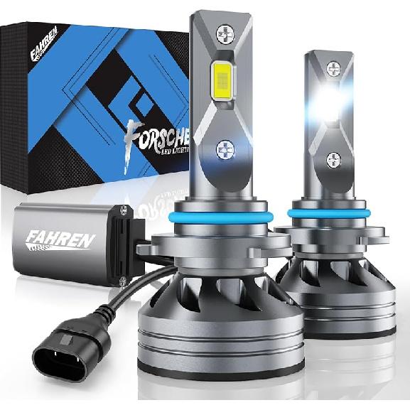 FAHREN - Светодиодные лампы H7, , % Ярче, 6500K Холодный белый, Действительно Plug And Play Светодиодные лампы H7, CAN-Bus Готовы, Не требуется дополнительный адаптер, Упаковка из 2 штук