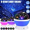 Star Projector Night Light Baby Night Light Rotation LED Night Light Lamp with 8 Colorful Lights for Baby Nursery Bedroom Decorate
