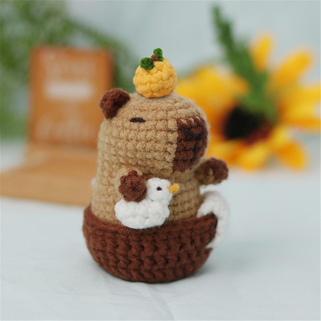 Animal Keychain Crochet Set for Beginner with Step-by-Step Video Tutorial Instruction Animal Crochet Knitting Supply