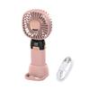 Портативный ручной вентилятор с цифровым дисплеем, регулировка 90 градусов, 5 скоростей, низкий уровень шума, складная конструкция, персональный вентилятор