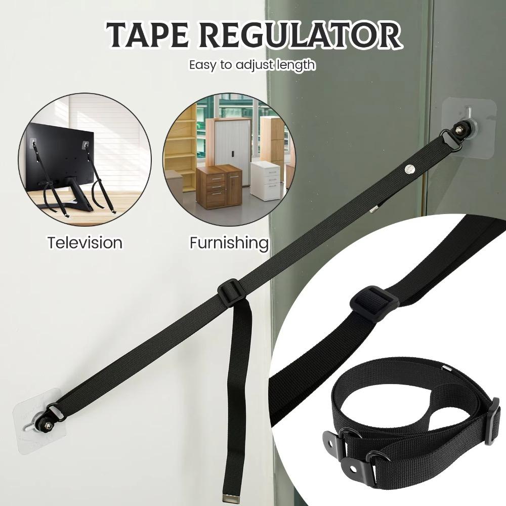 2Pcs Adjustable Furniture Mounting Strap Kit Durable TV Harness for Baby Proofing