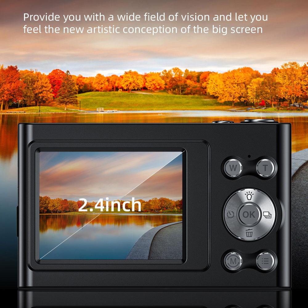 Andoer 4k 48-мегапиксельная цифровая видеокамера 2,4-дюймовый Ips-экран Af 16x цифровой зум с защитой от сотрясений с картой 32 ГБ в подарок для детей