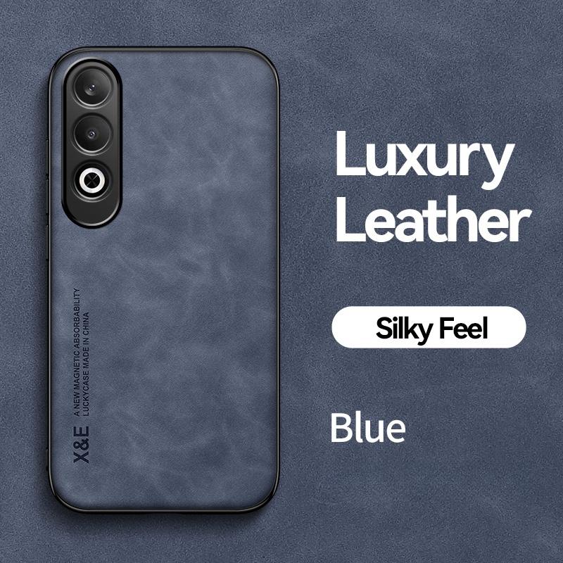 For OnePlus Nord CE4 5G Case With Metal Plate Phone Case for One Plus 1+ Nord CE 4 5G Luxury Magnetic Holder Leather Back Cover