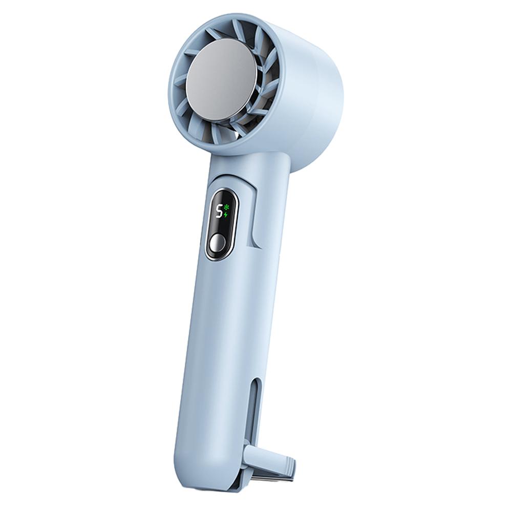 Портативный вентилятор, мини-турбовентилятор, USB-перезаряжаемый складной воздухоохладитель для лета, уличный вентилятор со светодиодным дисплеем