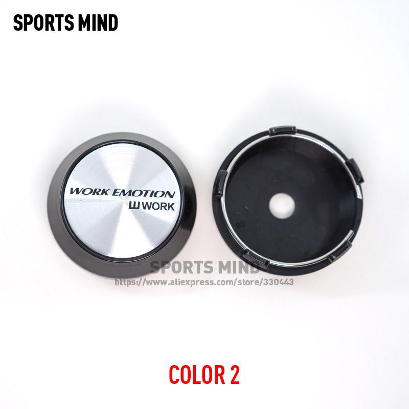 4PCS/lot 60MM Car Wheel Center Hub Caps for WORK EMOTION Wheel Emblem Logo CE28 Rim TE37 Tokyo Time Attack