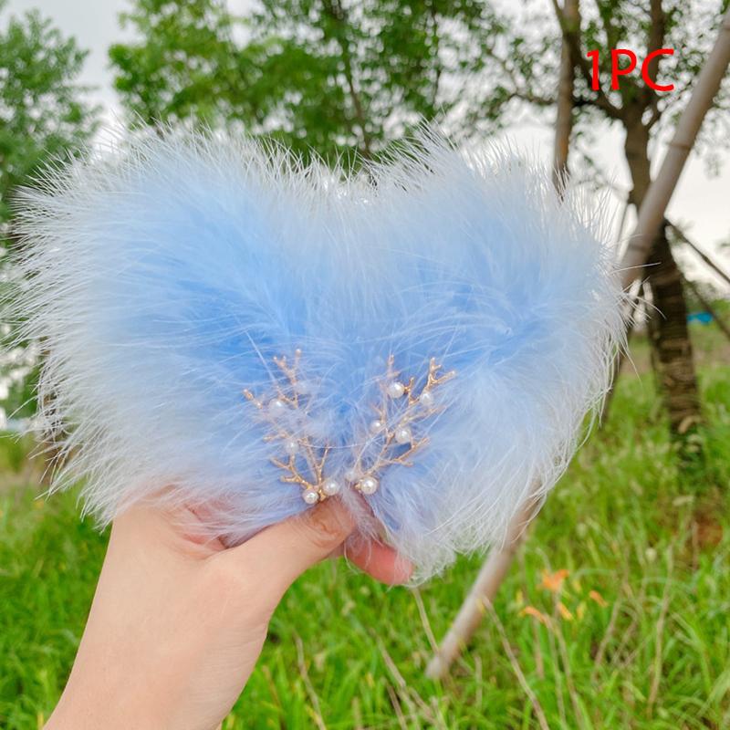 1 шт. Белое перо феи боковая заколка новая заколка для волос аксессуар для волос для девочки украшения для волос свадебная шпилька тиара заколки