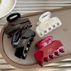 Korea Elegance Acetate Hair Clip for Women 5.5cm Acetate Hair Crabs Red Hairclip Girls Fashion Hairpin Hair Accessories