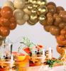 Осенний набор арки из воздушных шаров, оранжевый, золотой, кленовый лист, День благодарения, день рождения, свадьба, вечеринка