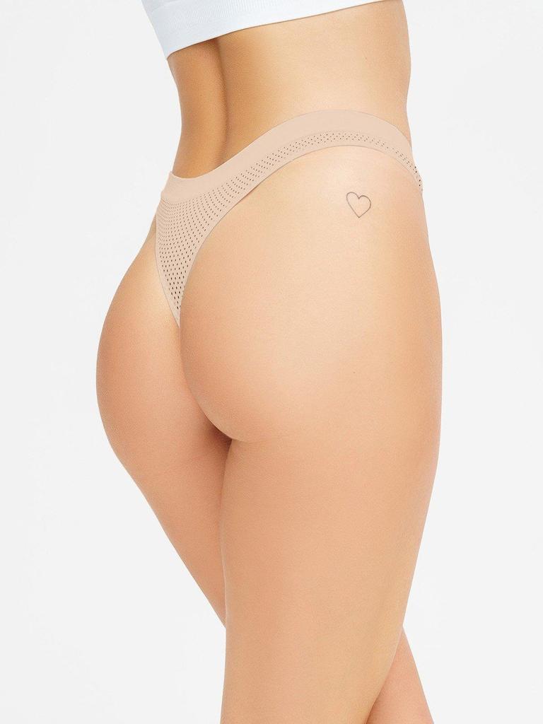 Трусики стринги в горошек ISSA Plus