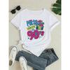 Women Plus Size Vintage 90s T-Shirt Party Like It's The 90s Slogan Retro Graphic Crew Neck Short Sleeve Themed Event Casual All-Season