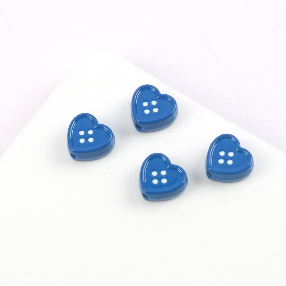 Милые Сладкие Металлические Аксессуары для Украшений в Форме Пуговиц Любви Ветер Аксессуары для Волос Чехол для Мобильного Телефона DIY Материал для Ожерелья