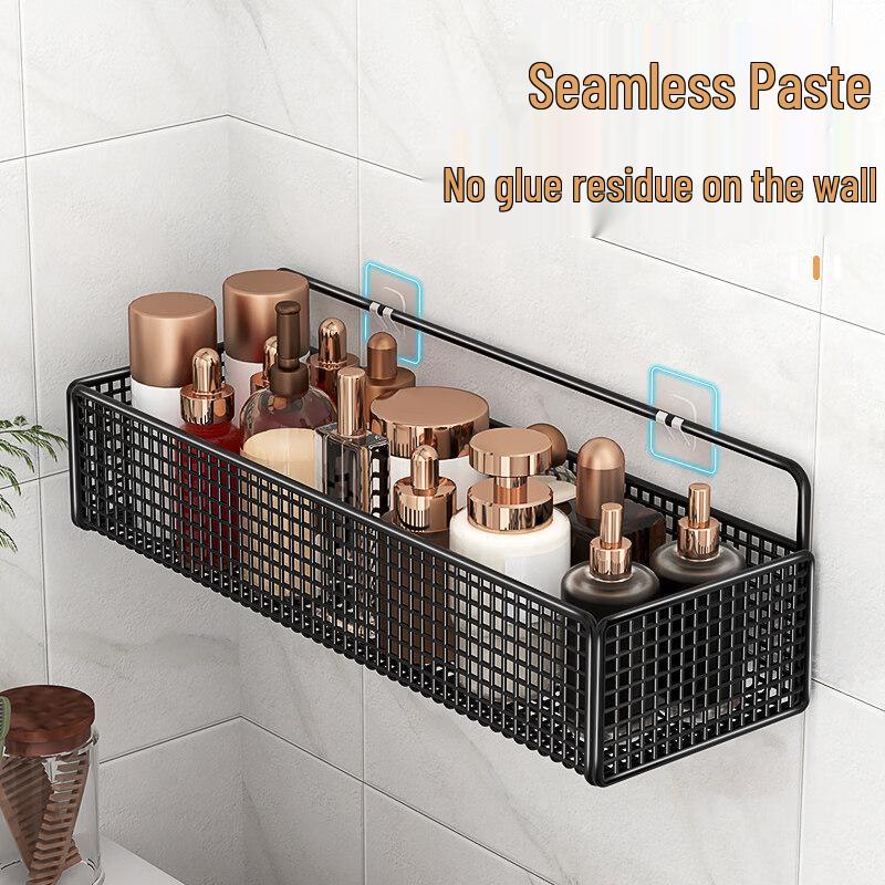 LIEI No-Drill Suction Cup Bathroom Storage Shelf