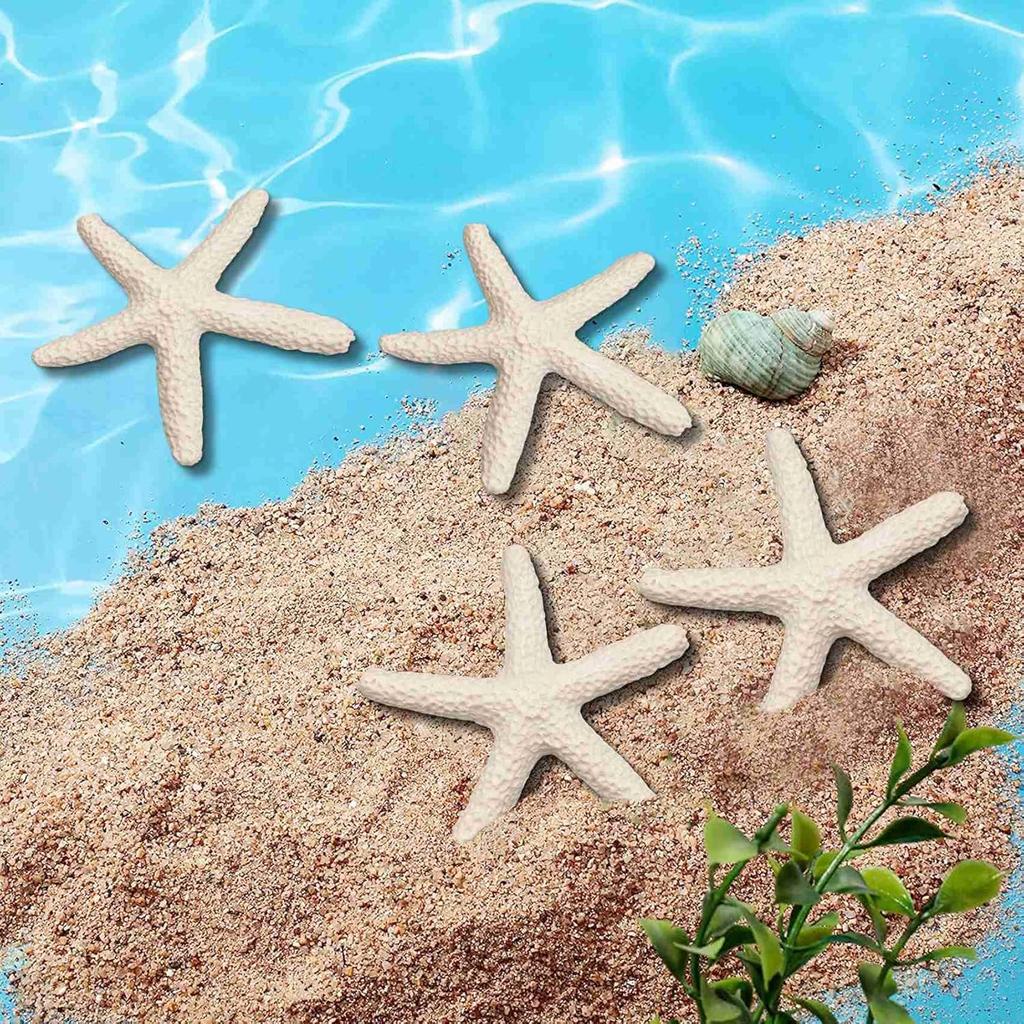 Off-white starfish decorative ornaments (set of 15) — ideal for wedding decor, home styling, and DIY crafts