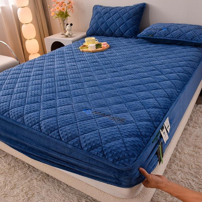 Новый графеновый молочный флис с хлопчатобумажной простыней, теплое и быстро нагревающееся покрывало, защитный чехол для дома Simmons