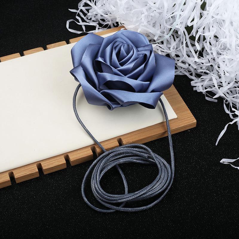 Цветочное колье-чокер для женщин, большие чокеры с цветами роз, цветочное колье-чокер для вечеринки невесты, свадебных летних вечеринок…