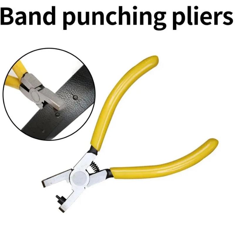 Leather Belt Hole Punch Plier Eyelet Puncher Revolve Sewing Machine Bag Setter Tool Watchband Strap Household Leathercraft 2mm