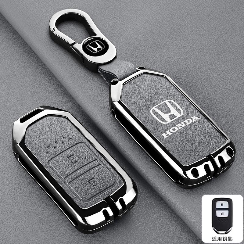 Zinc Alloy Car Smart Remote Key Case Cover Shell Protection Box For Honda Vezel City Civic Jazz BRV BR-V HRV Keyless Accessories ais256