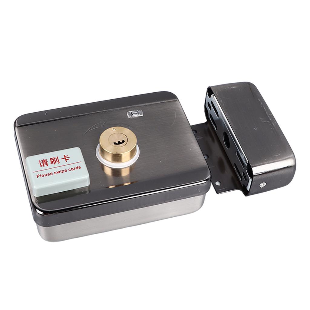 ID Card Lock Integrated Structure Wiring Free Anti Theft Silent Double Head with Remote Control for