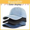 Retro Washed Denim Baseball Cap Adjustable Sun Hat Breathable Waterproof