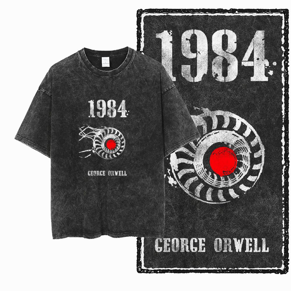 ZG STREETWEAR THEME Printed Cotton Acid Washed Exclusive Graphic Unisex T Shirt Cool Vintage Men Tshirts Big Size Tee for men