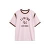 Футболка Li Ning Sports Lifestyle Series Letter 1990 Number Print Loose Round Neck Short Sleeve T Shirt Women Flogger Soft-Pink AHST858-8