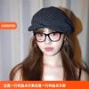 Весенне-летний японский литературный полосатый тонкий восьмиугольная шляпа женская нишевая мятая берет художника открывающий лицо маленькая кепка газетчика