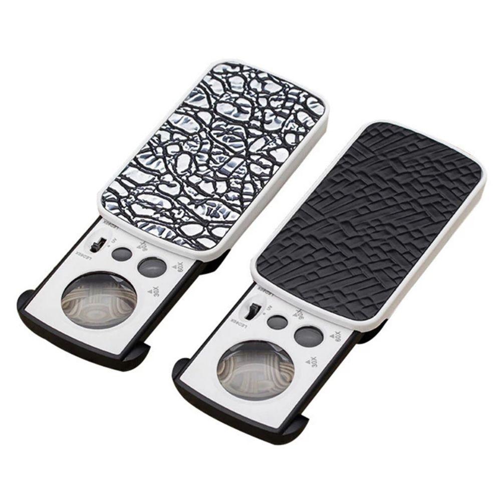 Чтение при большом увеличении со светодиодной УФ акриловой оптической линзой лупой увеличительным стеклом