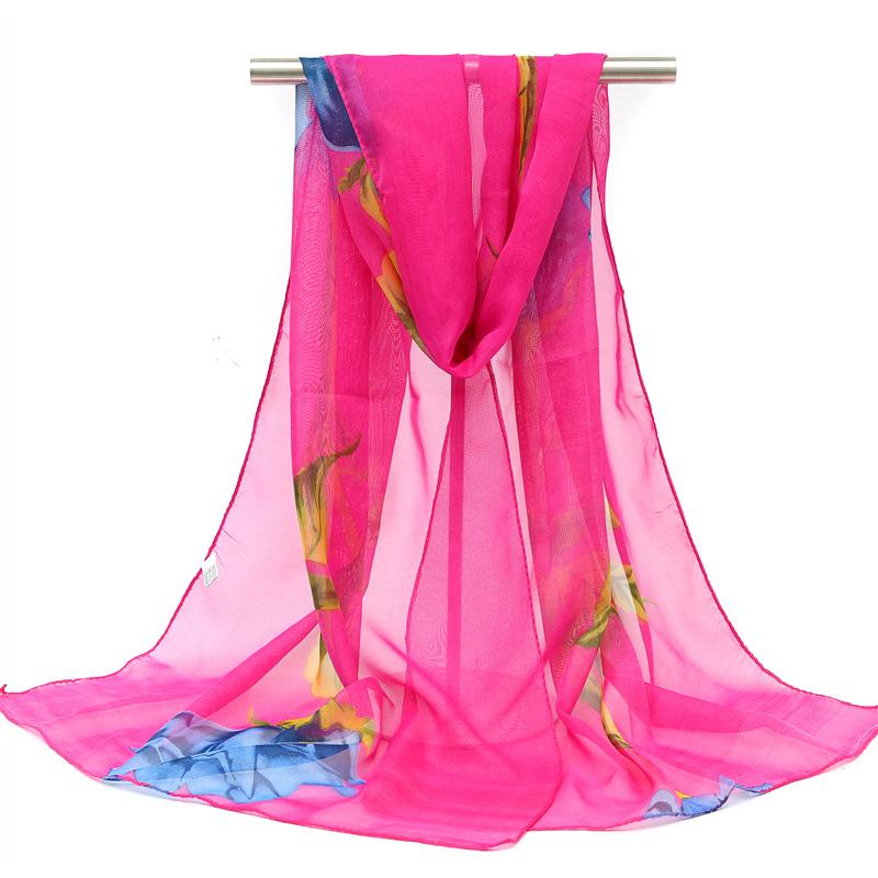Spring/Summer New Women'S Silk Scarf 150 * 45cm Simulated Silk Twill Square Scarf Fashion Printed Large Square Scarf Professional Scarf
