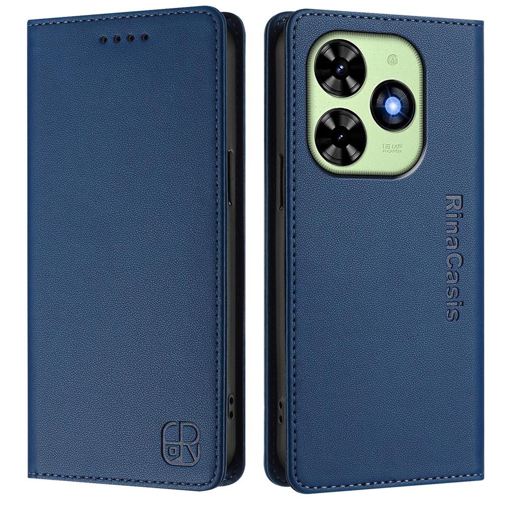 Для Tecno Pop 2, Pop 4, Pop 5, Spark 6 Go, Spark 7, Spark 8C, Spark 9, Camon 30, Camon 19... Премиальный чехол-кошелек из искусственной кожи, ударопрочный и с блокировкой RFID