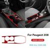 Для Peugeot 208     2024 2025 Настоящая Мягкая Карбоновая Наклейка Панель Отделки Рычага Переключения Передач Автомобиля LHD RHD Ручная Автоматическая