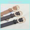 Elegant Summer Women's Black Pu Buckle Belt Ideal For Casual And Chic Looks