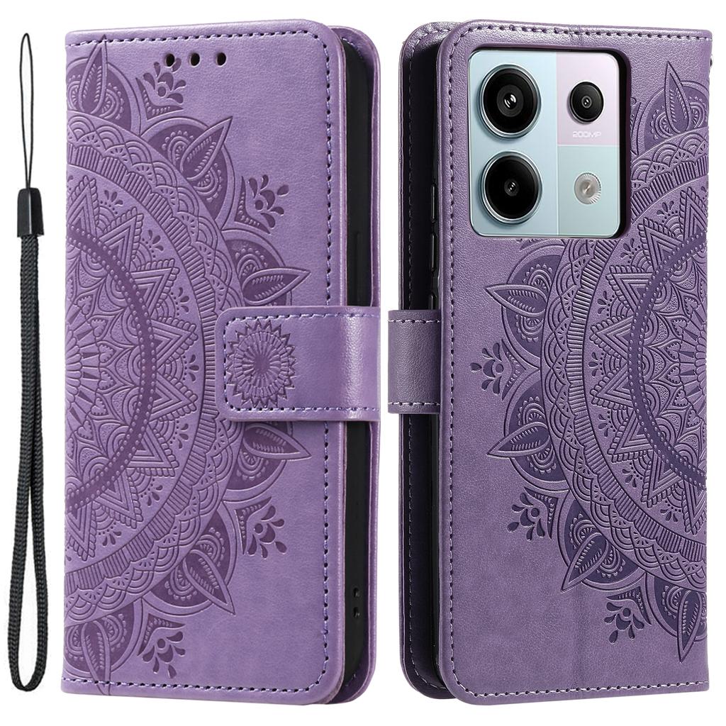 For Xiaomi Redmi Note 13 Pro 5G/Poco X6 5G Case Mandala Flower Leather Wallet Cover