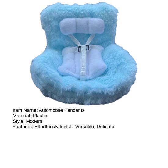 Кукольное автокресло безопасности с клипсой для вентиляционного отверстия и ароматизированными фишками, микрофибровое кукольное сиденье, украшение для автомобиля для поклонников кукол, коллекционеров