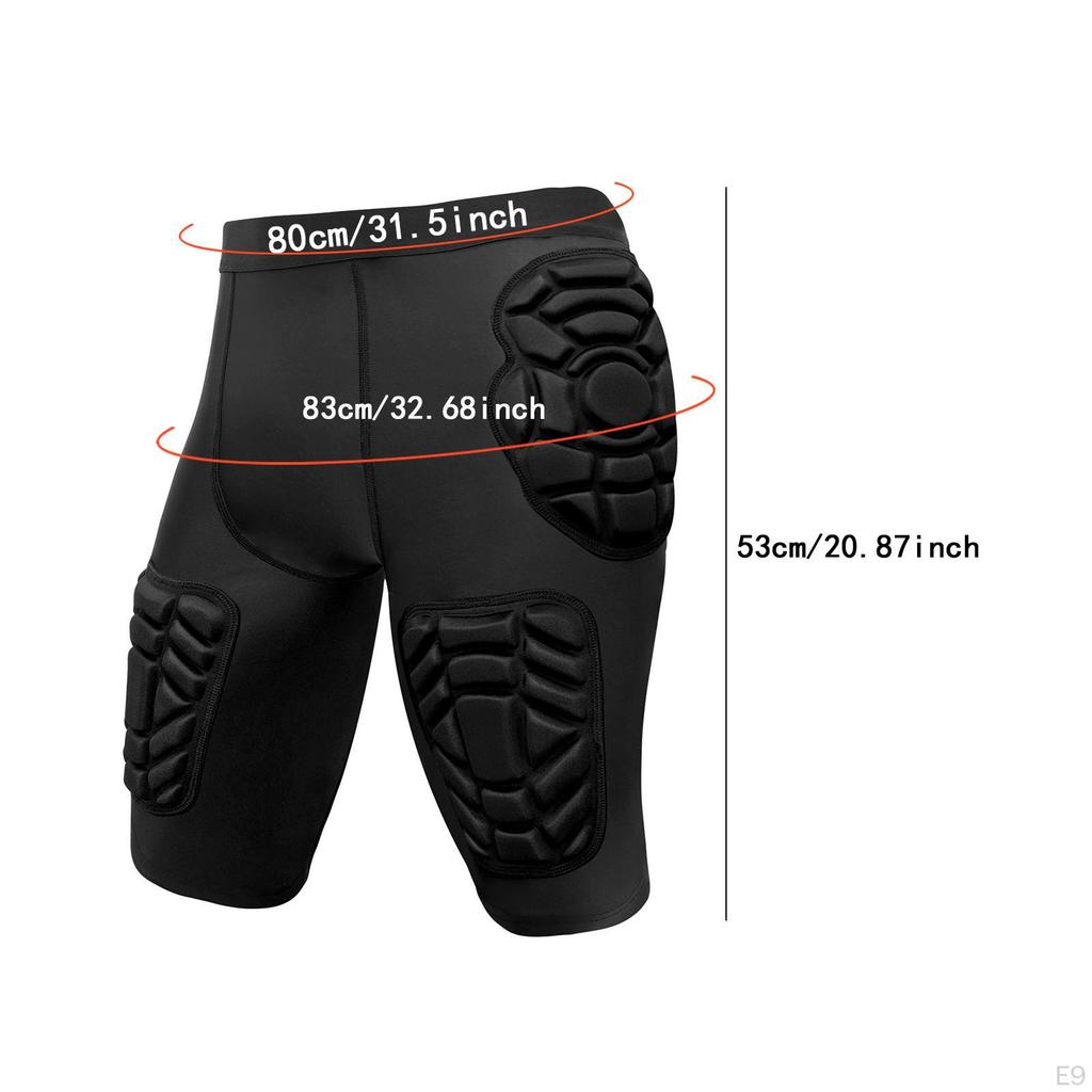 3D Hip And Buttock Crash Pad Protection, Protector, Gear, Compression Slider Shorts for Skating,
