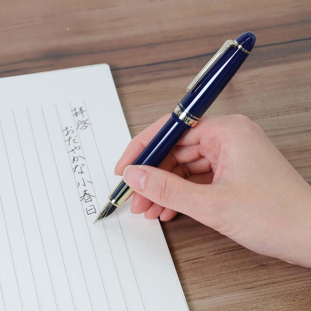 SAILOR Profit Casual L Stable Gold Trim Fountain Pen Clear blue Made in Japan Fine Nib 11-0825-240