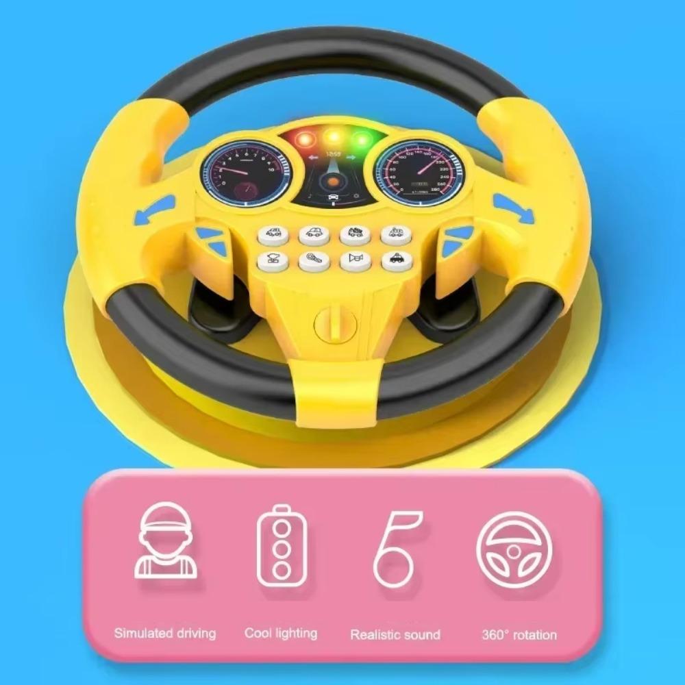 Multi Functional Educational Stroller Steering Wheel Simulate Driving Car Toy Children Gift