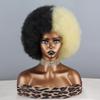 MERISIHAIR Афро женский короткий курчавый вьющийся парик красного вина, синтетическое волокно, натуральный вьющийся парик для повседневной носки, косплей, пушистый вьющийся парик