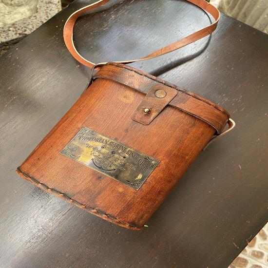 15.24 Cm Antique Brass Victorian Marine Binocular In Leather Cover, Camping, Hunting, Bird Watching Best for Gift