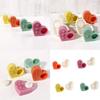 Embossed Heart Shaped Silicone Molds Silicone Candle Holder Molds Soap Molds for Epoxy Resin Candlestick Tealight Holder