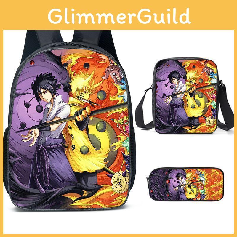 Детский рюкзак Наруто из легкого прочного материала для школы и путешествий