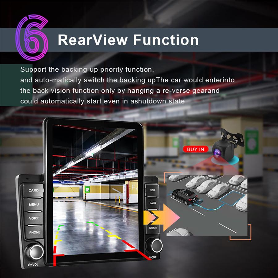 9,5'' Автомагнитола Радио MP5-плеер Bluetooth FM Mirror Link Двойной 2Din Головное устройство