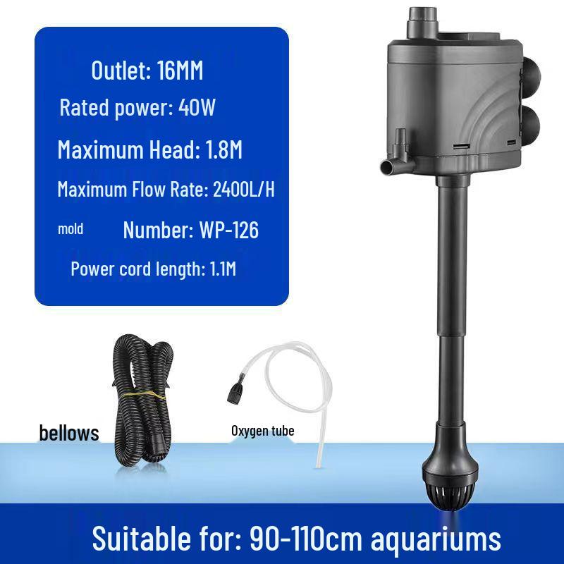 Silent Three-in-One Fish Tank Oxygenating Circulation Filter System