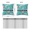 Cartoon Hangyodon Pillowcase Double-Sided Printing Polyester Cushion Cover Decor Pillow Case Cover Home Zippered 45*45Cm