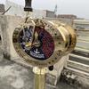 109,22 см Морская латунь Корабельный рабочий телеграф с двигателем Морской морской телеграф Коллекционная комната, офисный декор
