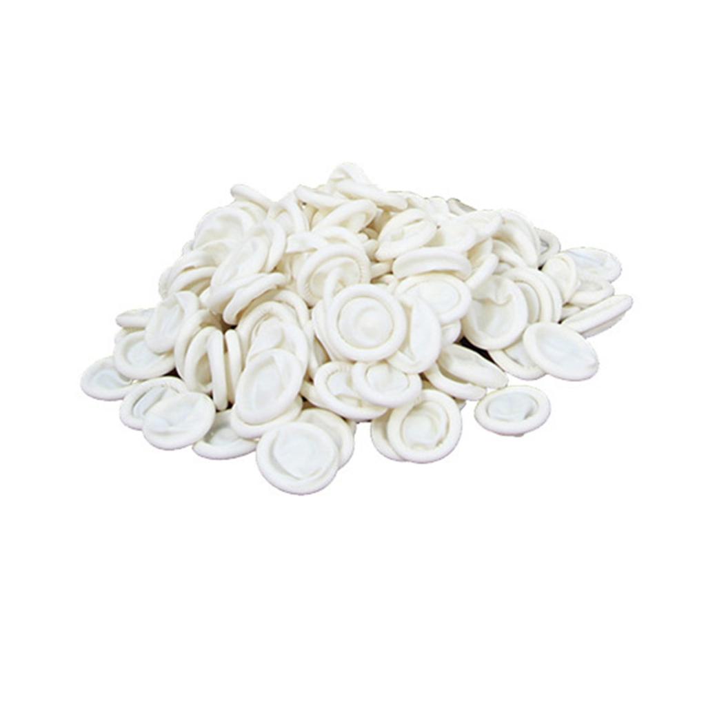 Set of 100 Finger Guards Protective Finger Sleeves Latex Finger Coverings Comfortable Sleeves for Professional Use