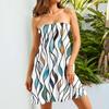 Tube Dress For Women,Cute Sexy Off Shoulder  Print Sleeveless Dress
