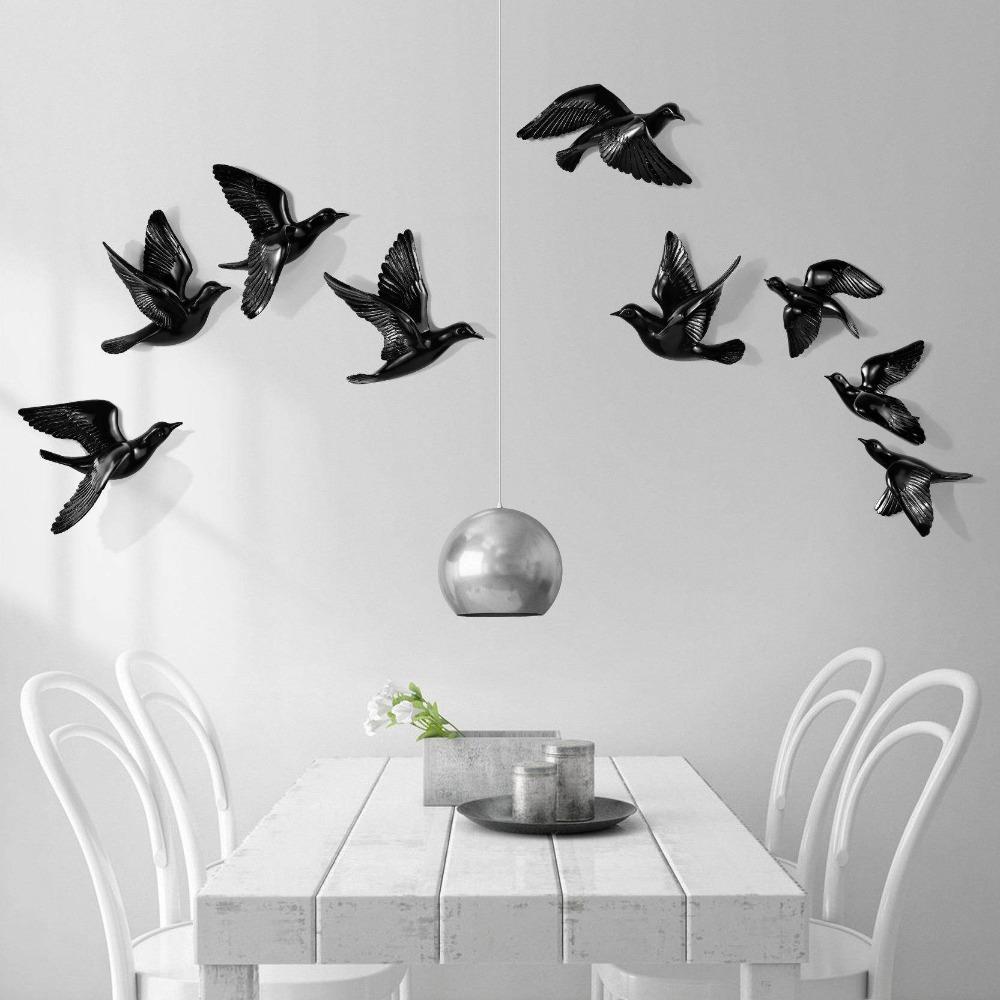 European-style Three-dimensional Bird Wall Decoration Swallow Wall Hanging Abstract Animal Ornaments Home Wall Decoration