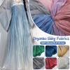 Bright Liquid Water Light Satin Organza Fabric Wrinkled Shiny Satin Silk Iridescent Cloth For Diy Hanfu Dress Sewing Material